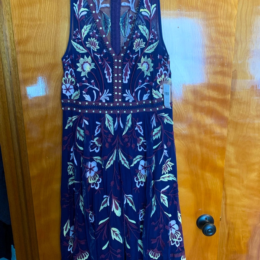 NWT Anthroplogie embroidered dress.